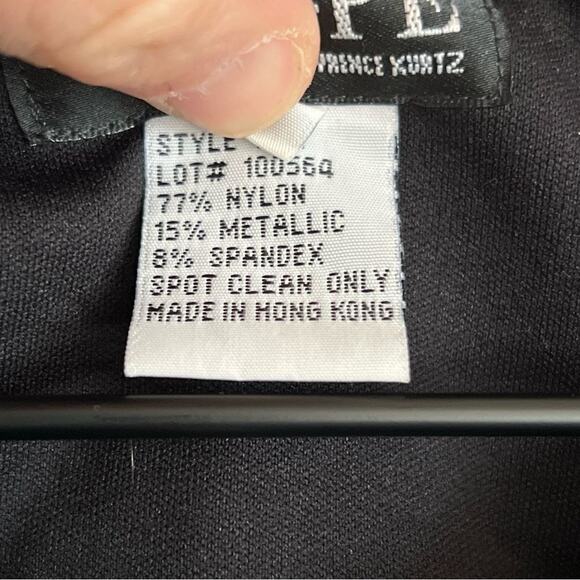 Xscape Sparkly Beaded Glitter Cardigan Topper size Medium Black Formal Party - Picture 5 of 6